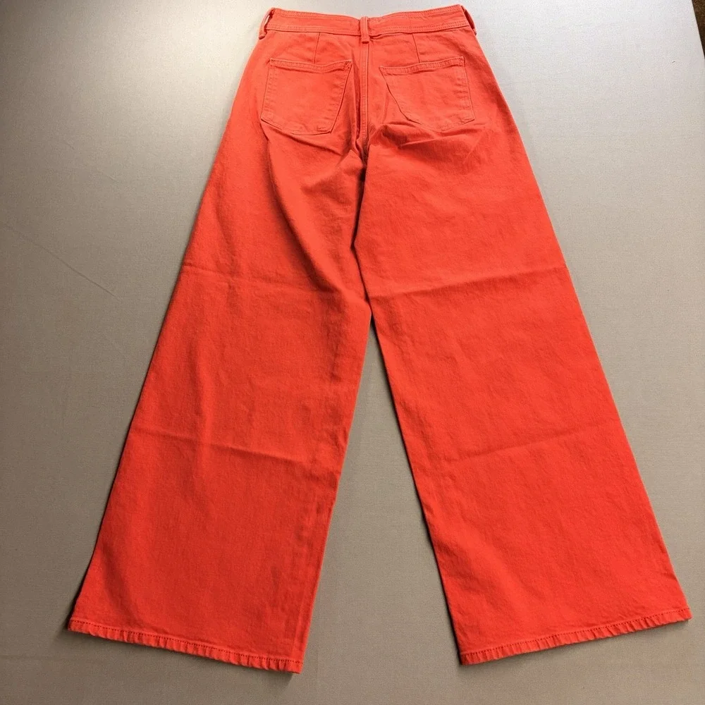 Universal Thread Sailor Wide Leg High Rise Jeans Red Women's Size 2 NEW